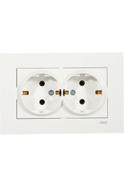 STOREMAX Sbl Karre White Double Grounded Socket Sblshp 1064356
