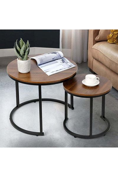 Orient 2-Piece MDF Nesting Table Set – Modern Design