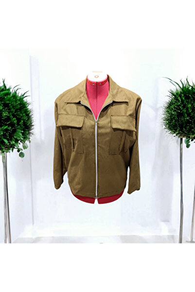Butik Çift Cepli mevsimlik Süet ceket