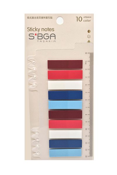 sibga tasarım Transparent Color. Book Marker Bookmark Sticker Note Paper 200 Sheets