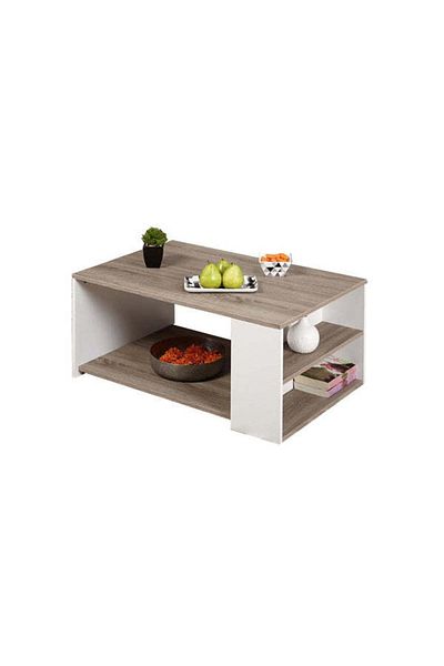 Orient Elegant White & Beige Coffee Table – A Perfect Balance of Simplicity and Style