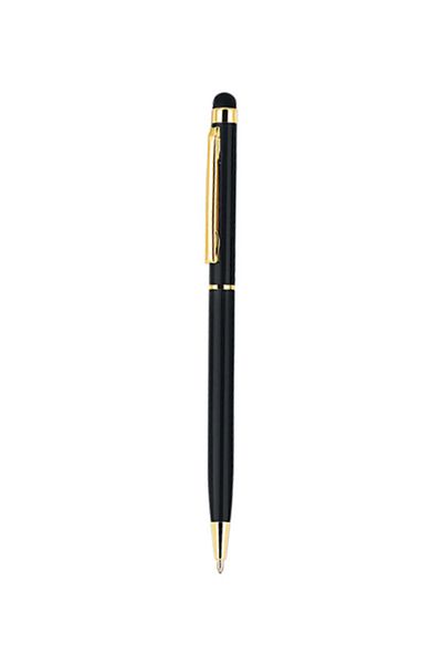PULKO Promosyon Thinytouch, Touch-Screen Tip, Ballpoint Pen, 064, Golden Yellow / Black