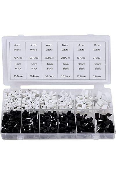 LUXE 61290 390 Pc Cable Clip Assortment Lxshp 1055529