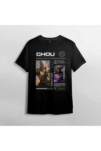 Pixxa Mobile Legends Chou Unisex T-Shirt 100% βαμβακερό με λαιμόκοψη