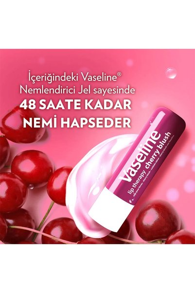 Vaseline كريم العناية بالشفاه العلاجي بالشفاه بالكرز - 4.8 جرام × 2