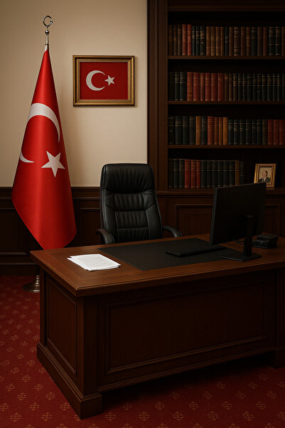 Pencere Bayrak Makam Türk Bayrağı Ve Gümüş Kaplama Direk | 100x150 Cm Bayrak Boyutu