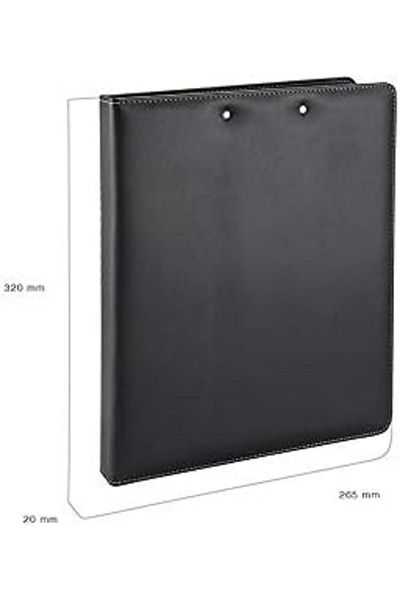 STOREMAX Ezg 508S Faux Leather, Folder with Secretarial and Compression Mechanism with Arms, Black, A4 Ezsnshop 106