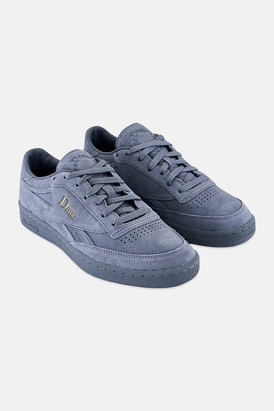 Reebok X Dime Men Club Revenge Lace Up Tennis Shoes, Philippine Grey