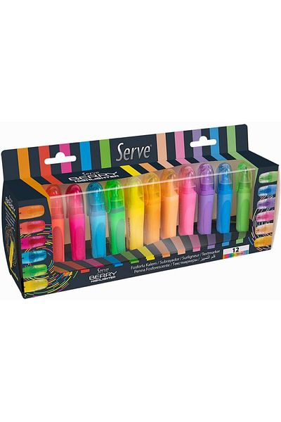 STOREMAX Berry Highlighter, Set of 12 Colors 1065757