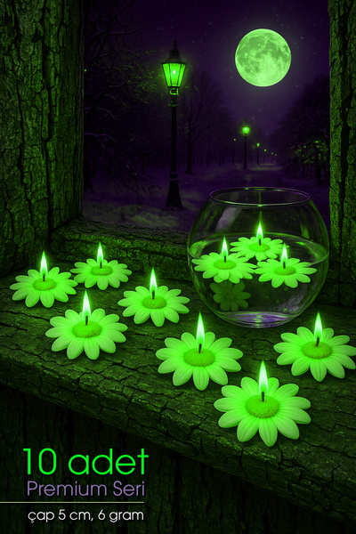 FANTASTİK SANAT ATÖLYESİ 10 Adet Suda Yüzen ve Tealight Olarak Kullanılabilen...