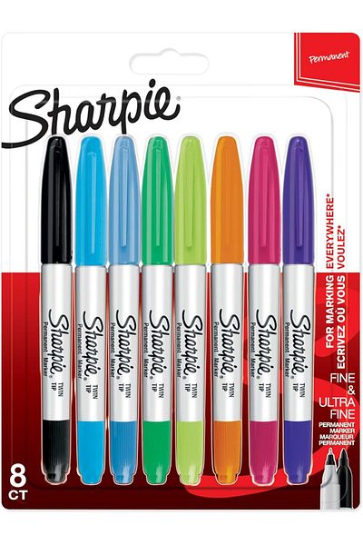 STOREMAX Ezg Twin Tip Permanent Marker, 8'Li Mixed Package Ezsnshop 1065757
