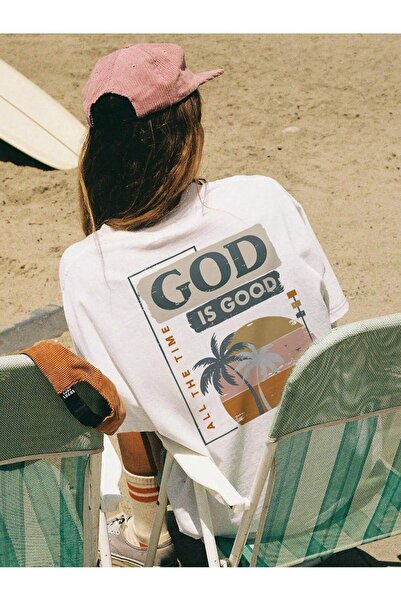 BEETON Μπλουζάκι God Is Good - Μπλουζάκι με κοντό μανίκι με λευκή στάμπα