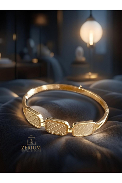 ZERİUM Zephyr - Üç Esinti Motifli 316l Çelik Kadın Şans Bilekliği