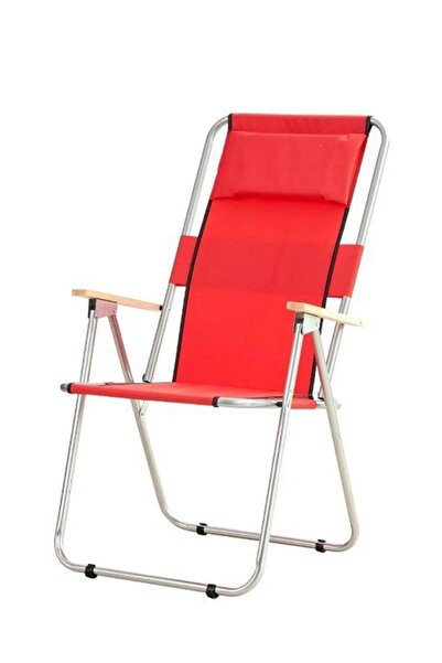 Cosargroup Başlıklı Ahşap Kollu Katlanabilir Piknik Kamp Balkon Sandalyesi Ya...