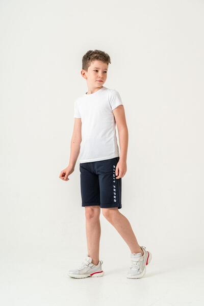 Mışıl Kids Шорти для хлопчиків з надрукованим написом «Break Limits» та кишенями ззаду