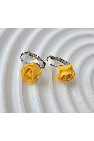 kırıkboncuk Gül Küpe