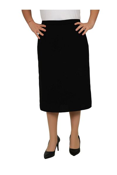 Butik Short, Back Slit Oversize Portoriko Lined Pencil Skirt