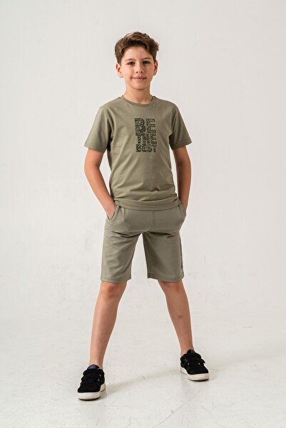 Mışıl Kids Be The Best Printed Pantaloni scurți pentru bărbați - Set de tricouri