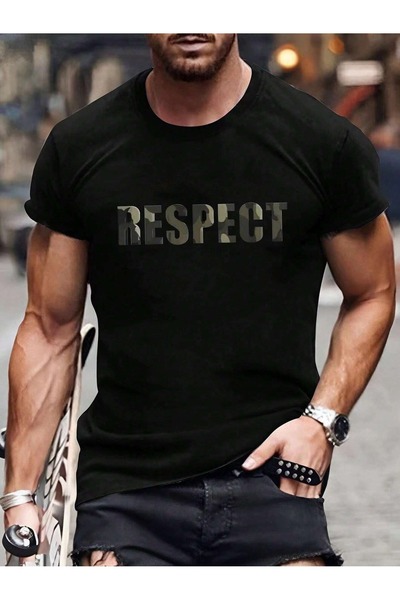 BEETON Tricou Respect - Tricou cu mânecă scurtă oversize cu mânecă scurtă cu ...