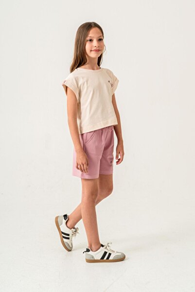 Mışıl Kids Havana Printed Κοριτσίστικο Σορτς - Σετ T-Shirt