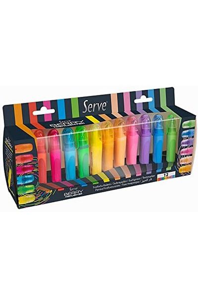 STOREMAX Berry Highlighter, Set of 12 Colors 1065757