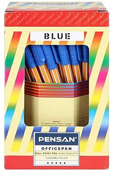 Mu Art Ahşap Mrt 1010 Ballpoint Pen, 60'S, Blue Art 871301