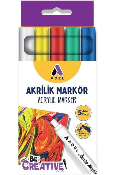 STOREMAX Ezg Acrylic Marker Set of 5, Classic Colors Ezsnshop 1065757