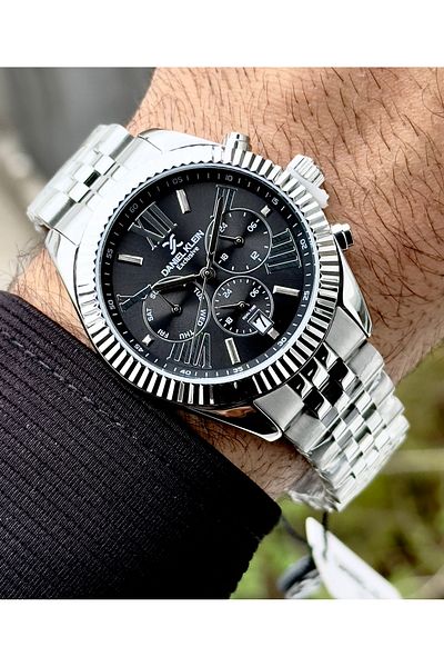 Daniel Klein Premium Men's Wristwatch 3 Atm Waterproof Stainless Steel Band