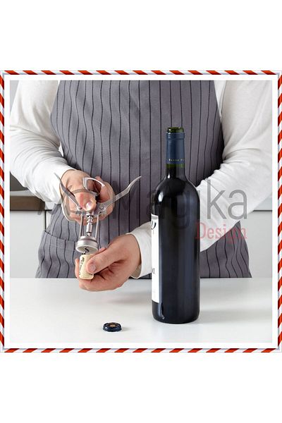Magika Design Md Idealisk 16 cm Corkscrew - Bottle Opener and Lame