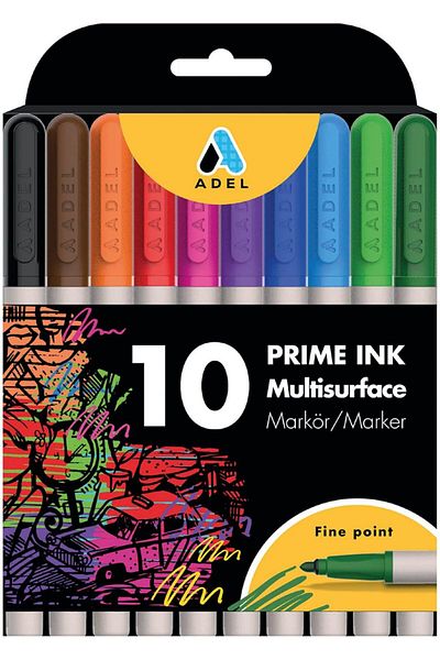 LUXE Prime Ink Multisurface 10 Pack Classic Marker Lxshp 1055529