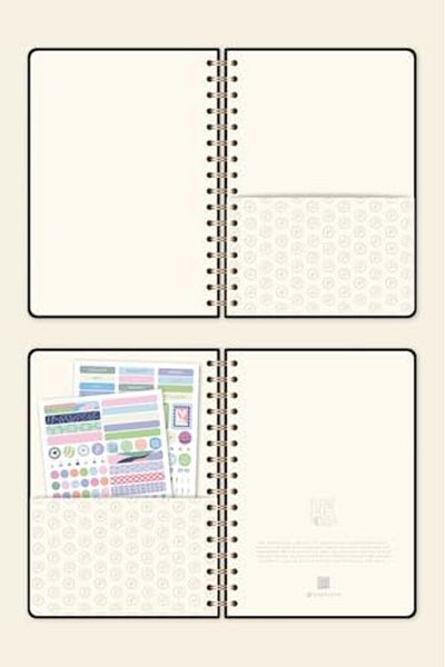 STOREMAX Sbl A5 Spiral Hard Cover Linen Dotted Undated Notepad Black Sblshp 1064356
