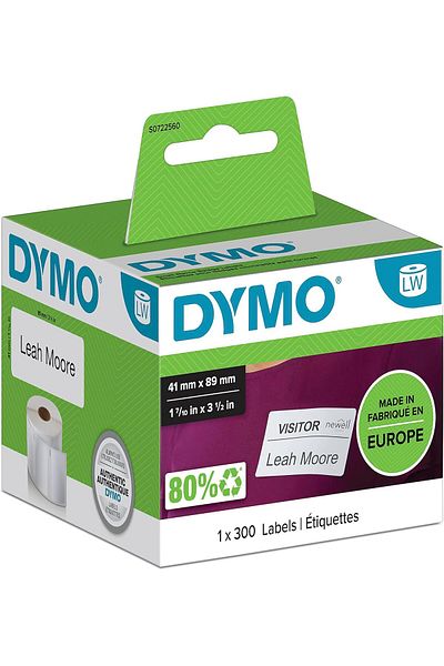 STOREMAX Ezg S0722560, Lw Name Card Label, (89X41 mm) 300 Labels/Pack (11356) Ezsnshop 1065757
