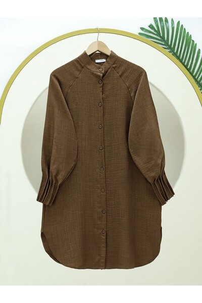 HİJABAYA Μακρύ τουνίκ με ραβδώσεις με ραβδώσεις στο κάτω μέρος