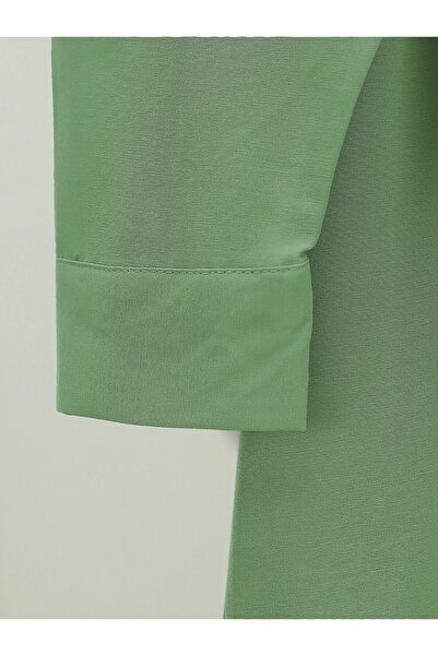 HİJABAYA Πουκάμισο από ποπλίνα με βολάν στο κάτω μέρος της φούστας και κουμπιά