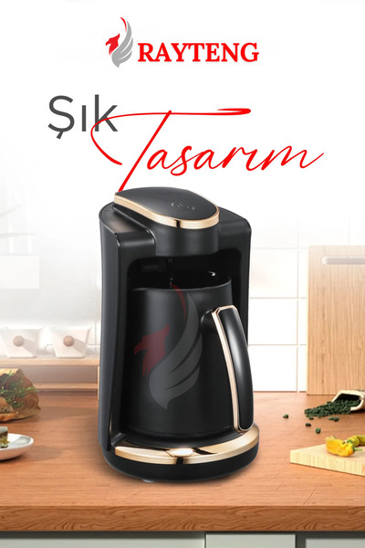 RAYTENG 388 Sesli Komut Kahve Makinesi Türk Kahvesi 250ml 4 Fincan Kapasiteli