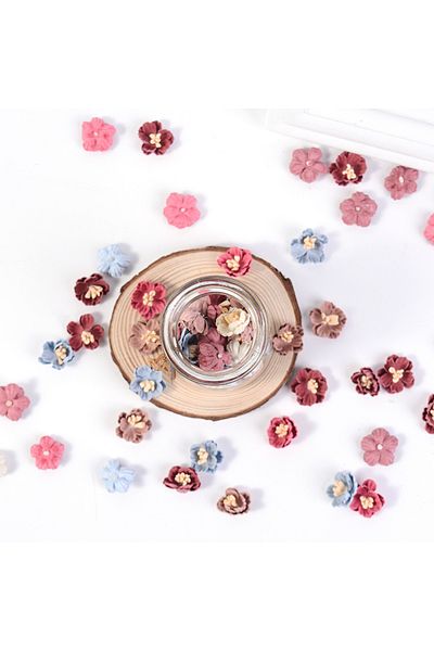Choice 10pcs 08a Gt49300 10/20pcs Artificial Flowers Silk Rose Mini Flowers For Wedding Decorations Diy Wre