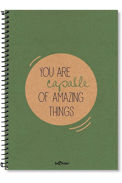 STOREMAX Sbl Color 2015074/2 Eco Kraft Hard Cover, Spiral, Yellow Paper, 200 Sheets Green Sblshp 10
