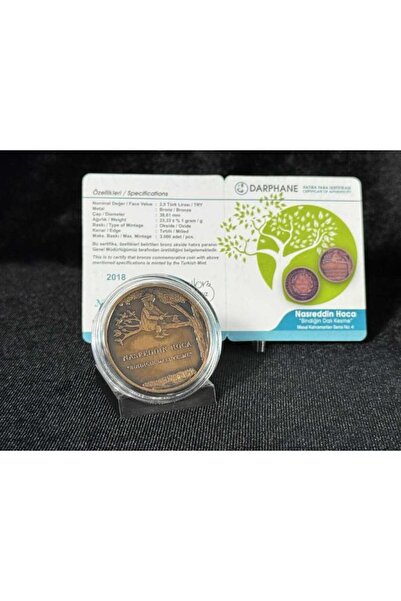 Darphane 2018 Nasreddin Hoca Hatıra Parası Masal kahramanları serisi no:4 “Bi...