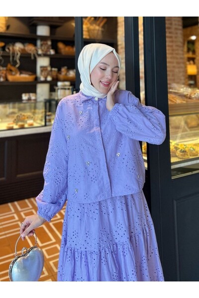 HİJABAYA Scalloped Detailed Skirt Set