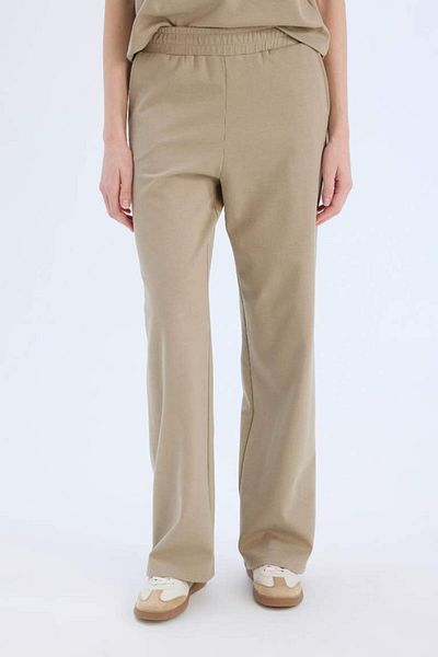 DeFacto New Season Wide Leg Wide Leg Sweatpants Basic Solid με ελαστική μέση και τσέπες