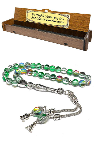 Fabula Silver Kişiye Özel Termal Kuvars Taşı Erkek Hediye Tesbih