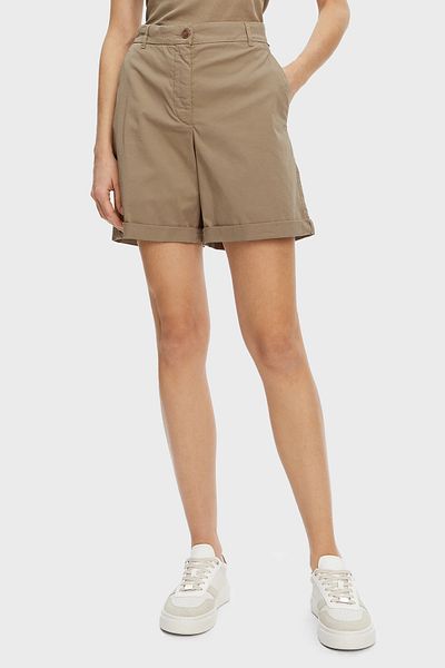 Tommy Hilfiger Stretch Cotton Relaxed Fit High Waist Mini Short Short Ww0Ww42457 Aeg
