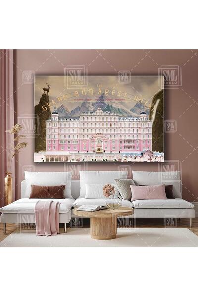 SML TABLO Grand Budapest Hotel Budapeşte Oteli Film Afişi Yatay Kanvas Tablo