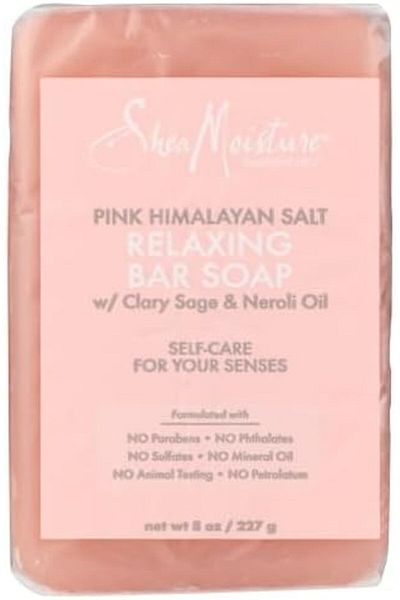 Shea Moisture Relaxing Pink Himalayan Salt Bar Soap, 8 OZ