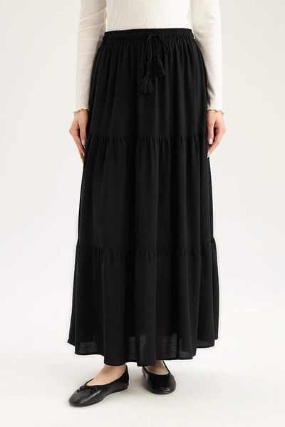 DeFacto New Season Waist Lace Viscose Maxi Skirt