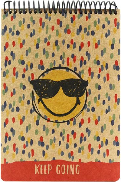 STOREMAX Sbl Smiley Memo Pad A5 100 Sheets Lined (Hard Kraft Cover) Sblshp 1064356