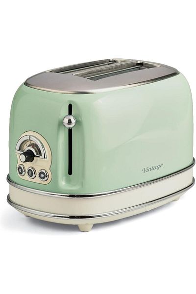 LUXE Vintage 155, 2 Slice Toaster, with 6 Toast Levels, Automatic Drain, Defrost F