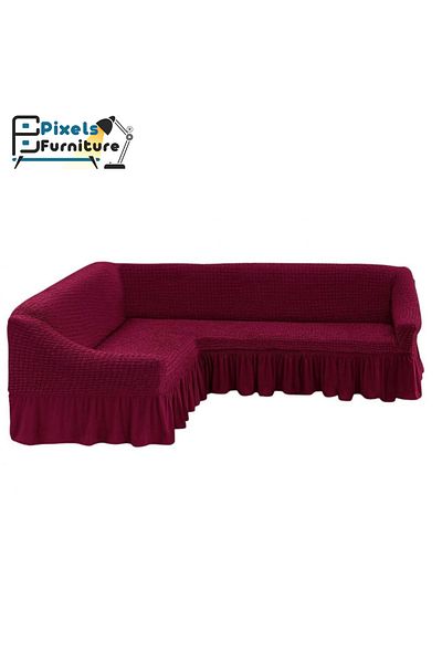 PixelsFurniture Pixel Furniture 5.8m Anti-Wrinkle and Slip-Resistant Corner Sofa Cover