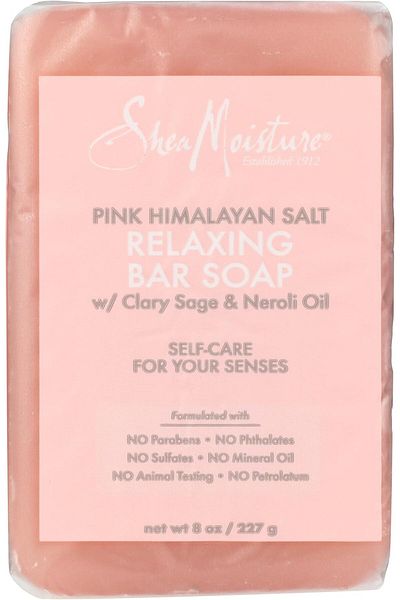 Shea Moisture Relaxing Pink Himalayan Salt Bar Soap, 8 OZ