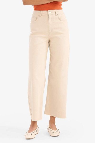 DeFacto New Season Culotte Gabardine Fabric Trousers High Waist Wide Leg